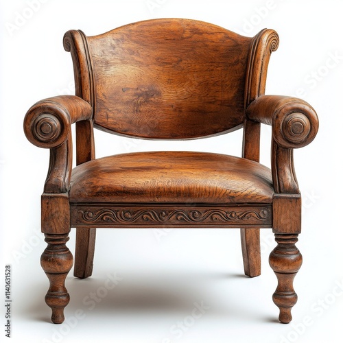Ornate wooden chair showcasing intricate craftsmanship and classic design ele...