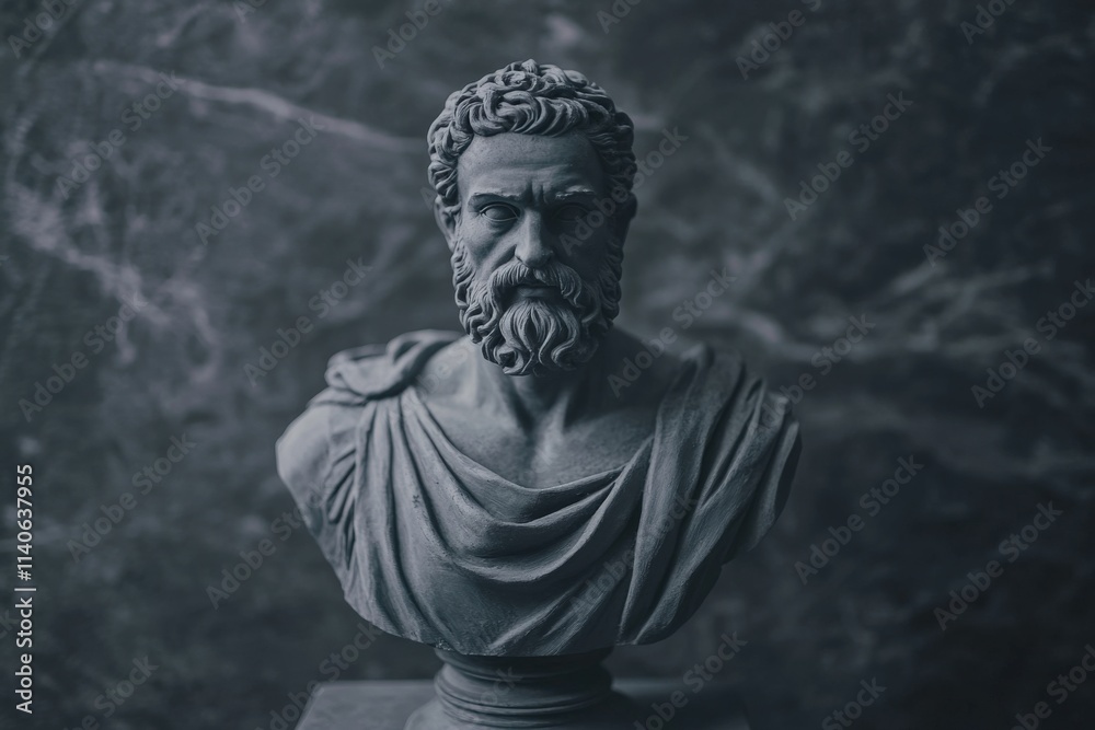 Fototapeta premium bust of a bearded man