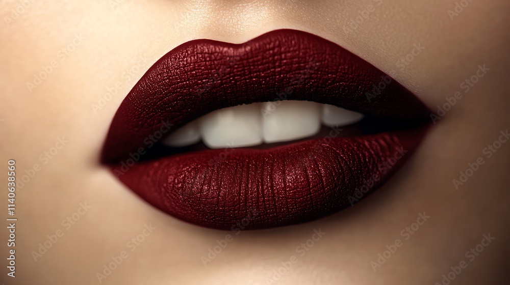 Slightly parted lips in a bold crimson shade, glossy and luminous under diffused ambient lighting, sharp focus on natural folds and creases, with a blurred creamy beige background, Slightly parted lips in a bold crimson shade, glossy and luminous under diffused ambient lighting, sharp focus on natural folds and creases, with a blurred creamy beige background,