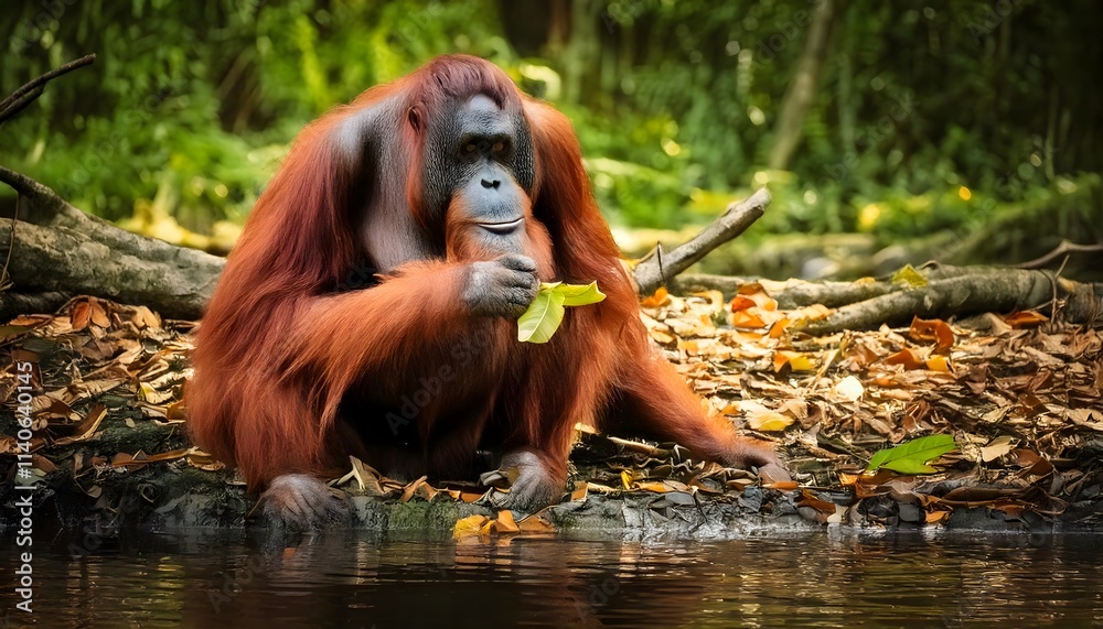 Obraz premium close up of Orang utan.
