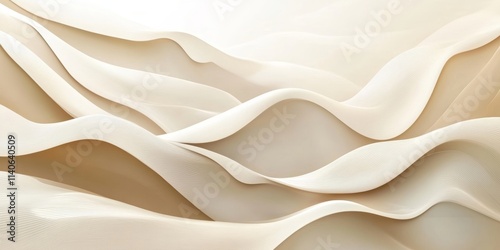 Gray beige gradient, smooth grainy texture, abstract design, copy space banner header, Generative AI