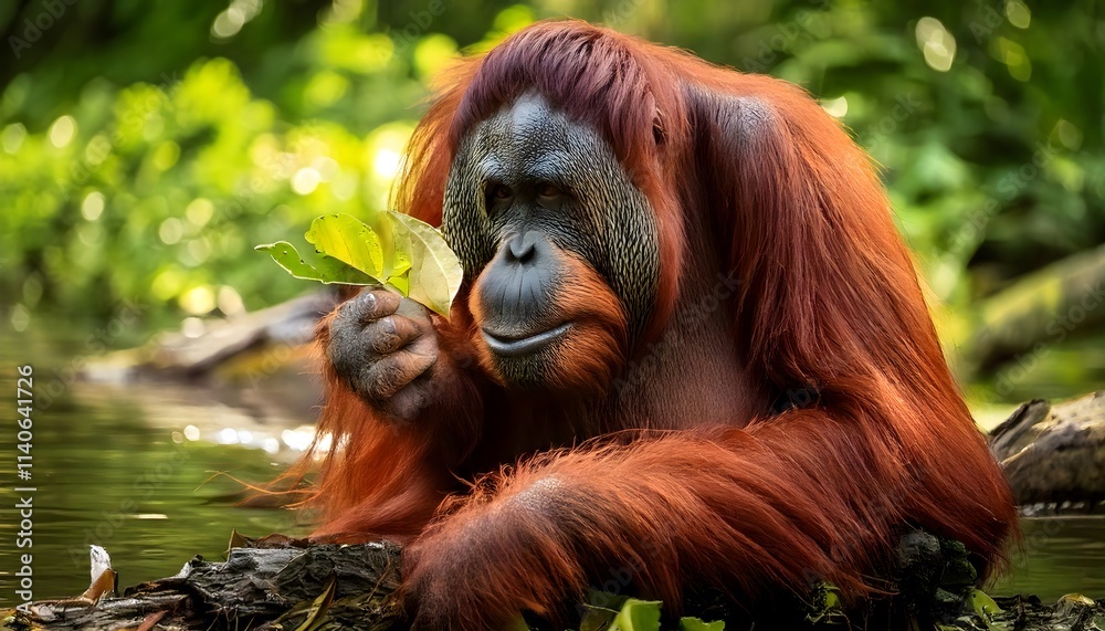 Obraz premium close up of Orang utan.