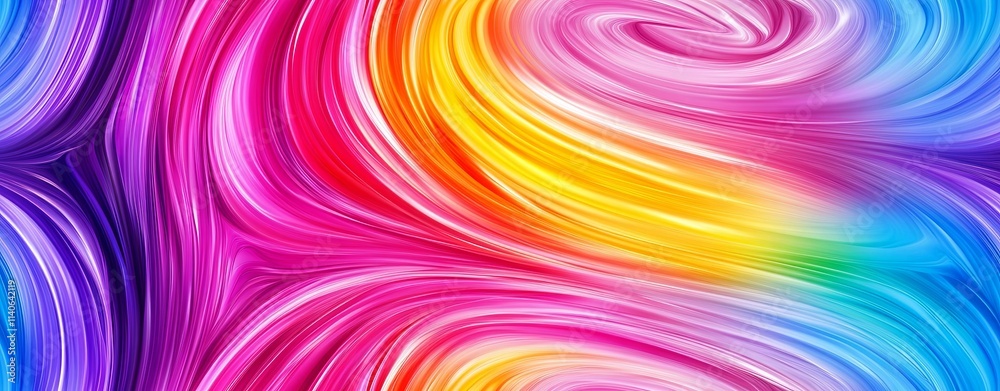Fototapeta premium Vibrant Rainbow Gradient with Colorful Streaks