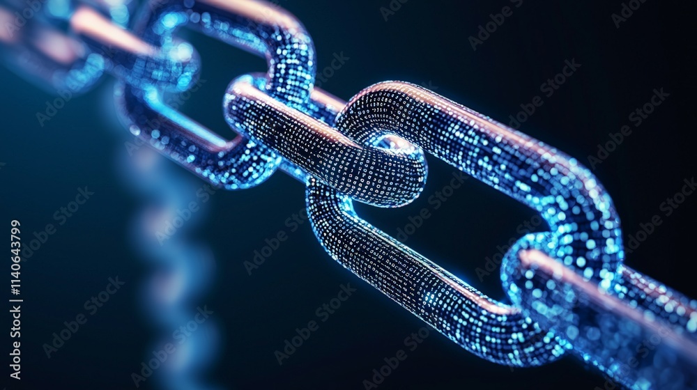 Highquality closeup of a durable chain with a chain link for industrial and construction use Highquality closeup of a durable chain with a chain link for industrial and construction use