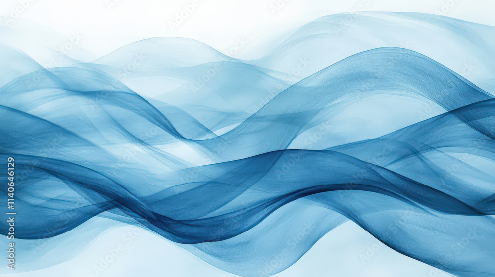 Serene abstract wave pattern cool blue tones evoke calmness and tranquility Serene abstract wave pattern cool blue tones evoke calmness and tranquility