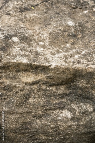 Close-Up Of Rough Weathered Stone Surface