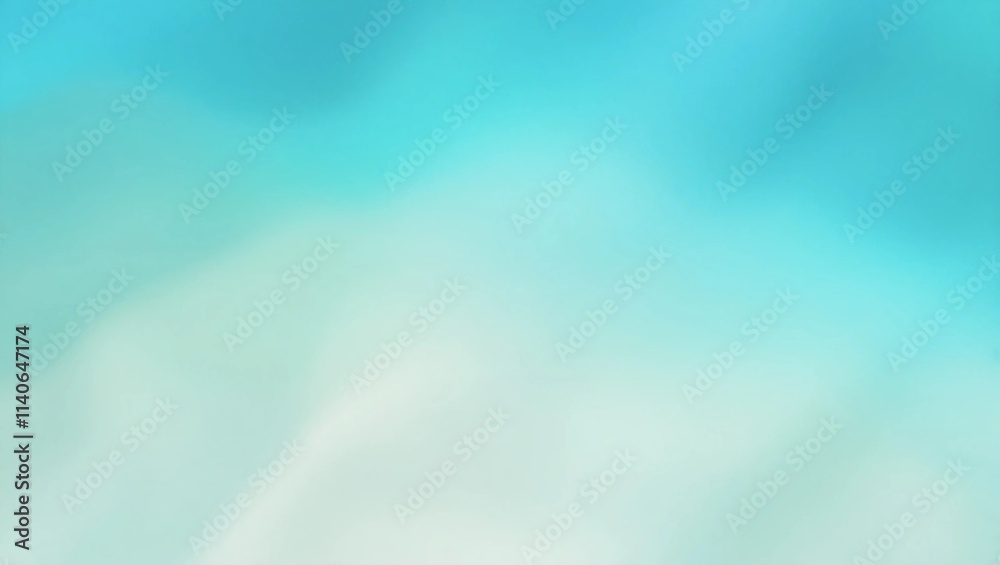 Obraz premium AI GENERATE background, gradient blending aqua blue and light teal.