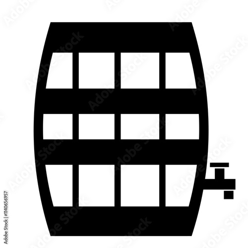 Rain barrel with spigot