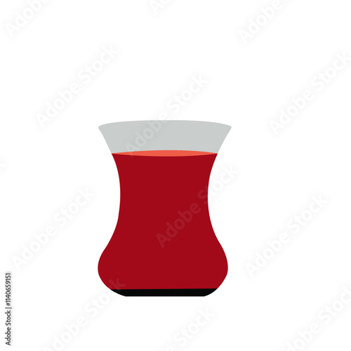 Traditional Turkish Tea Glass, Turkish tea. 