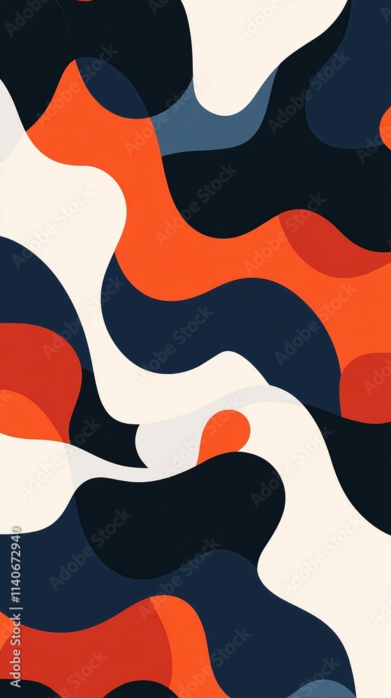repeating pattern of abstract waves in bold contrasting colors repeating pattern of abstract waves in bold contrasting colors