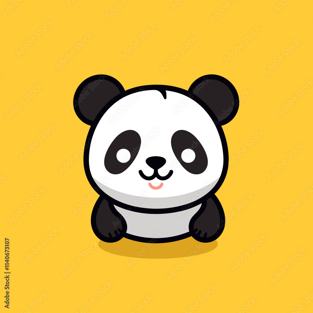 Naklejka premium Panda vector illustration