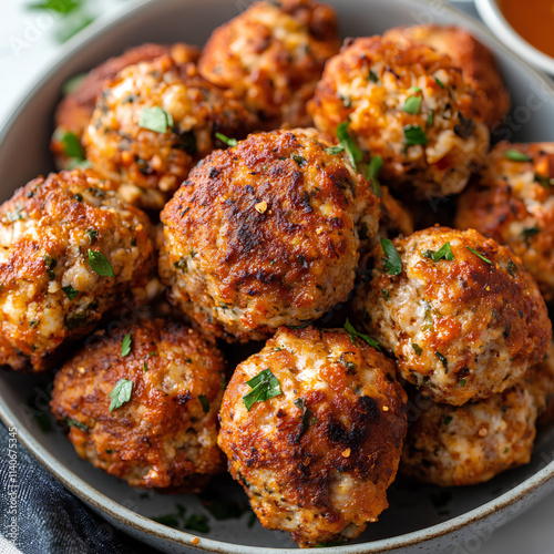 Homemade Turkey Meatballs with Perfect Seasoning – A Healthy and Savory Appetizer photo