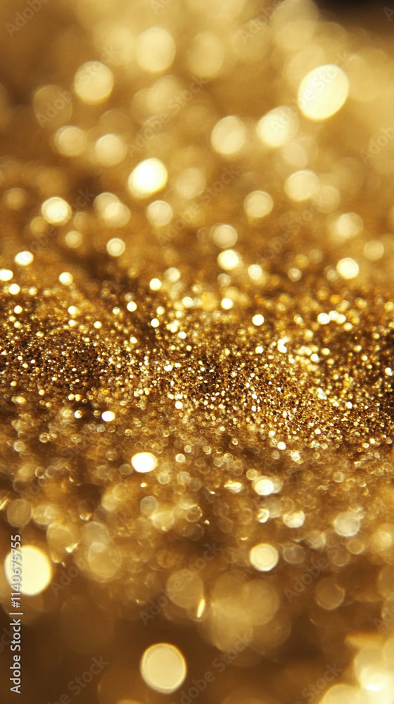 texture of glittering gold dust scattered over a dark surface texture of glittering gold dust scattered over a dark surface