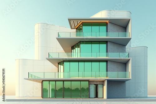 Modern Residential Building Concept