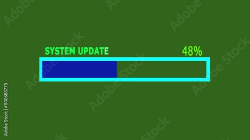 System error message after update, error message on screen, update failure animation.