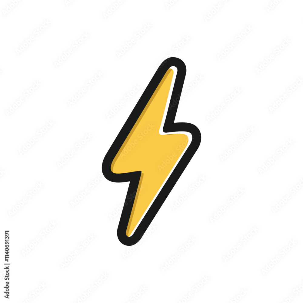 Flat Thunder and Bolt Lighting Flash symbol Flat Thunder and Bolt Lighting Flash symbol