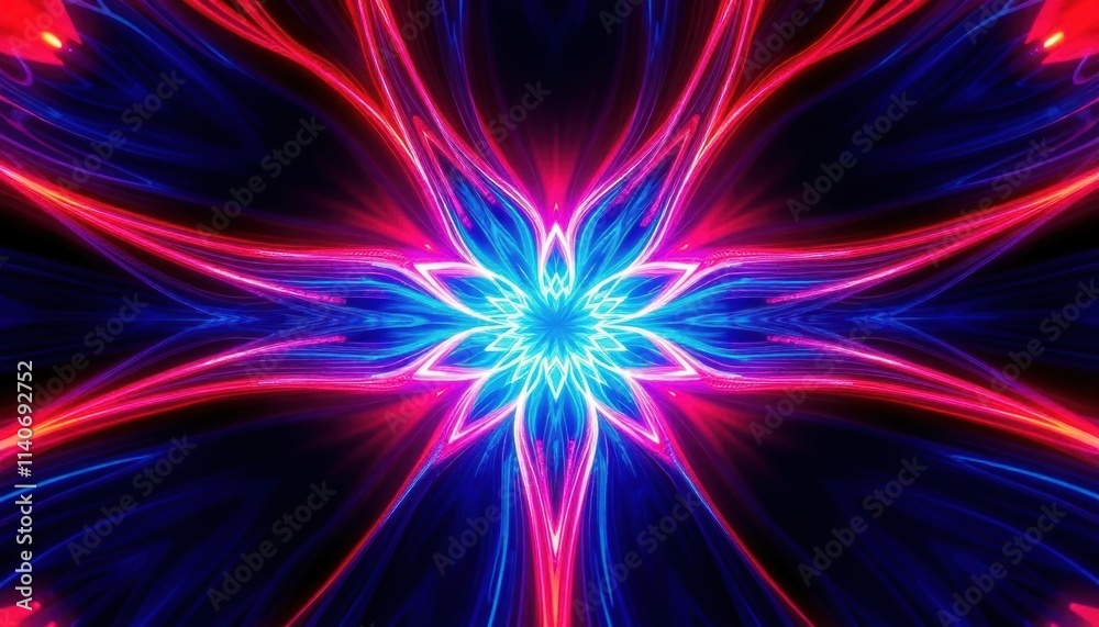 abstract flower background with red, blue, and white color abstract flower background with red, blue, and white color