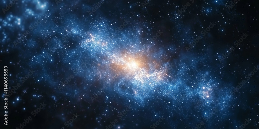 Fototapeta premium star clusters with deep space textures, Generative AI