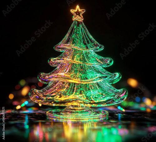 abstract christmas tree