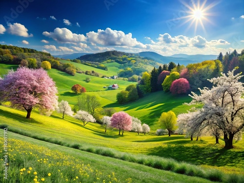 Stunning April Panoramic Backgrounds: Spring Scenery, Blossoms, Landscapes, Nature Photography