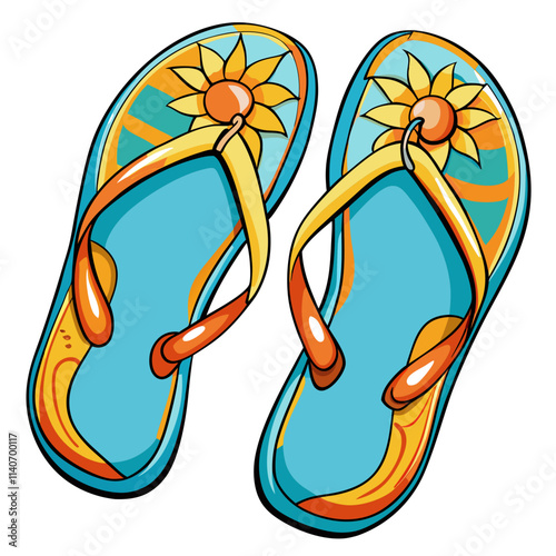flip flops vector illustration