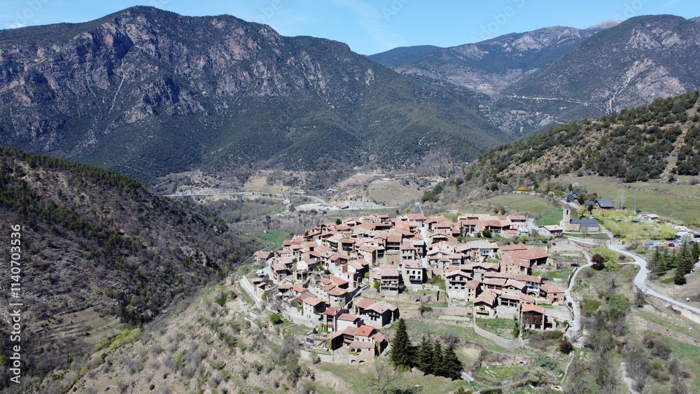 Fototapeta premium Arsèguel-Alt Urgell-Lleida-Pirineos