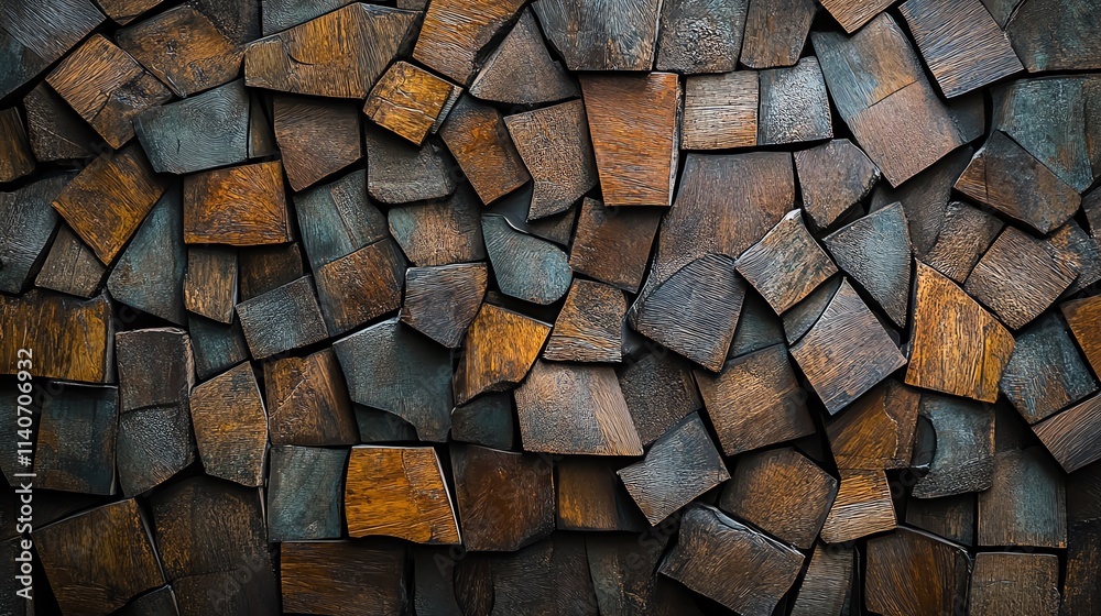 Textured wooden wall with a rustic and artistic design. Textured wooden wall with a rustic and artistic design.