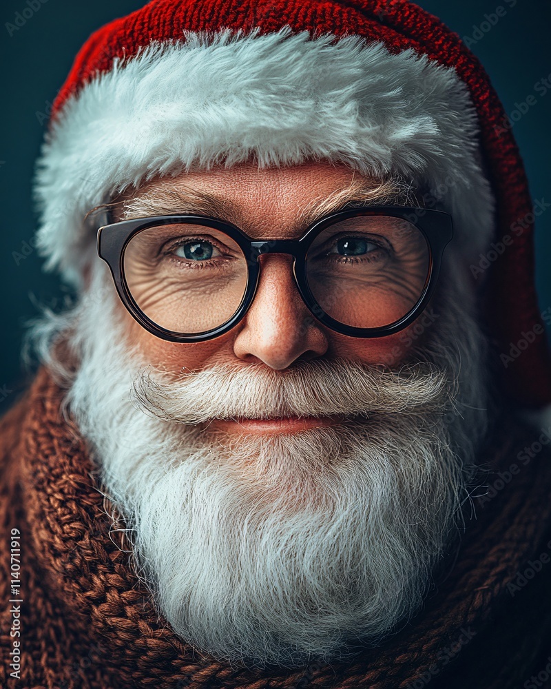 Portrait of a handsome senior Santa Claus Portrait of a handsome senior Santa Claus