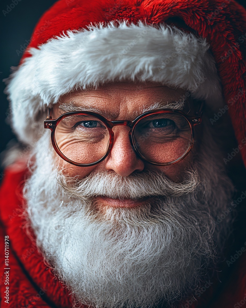 Portrait of a handsome senior Santa Claus Portrait of a handsome senior Santa Claus