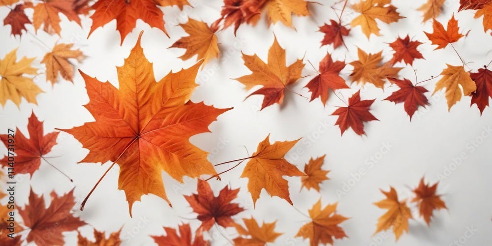 Autumn red orange maple leaf isolated on white with sharp contrast , fall foliage, foliage Autumn red orange maple leaf isolated on white with sharp contrast , fall foliage, foliage