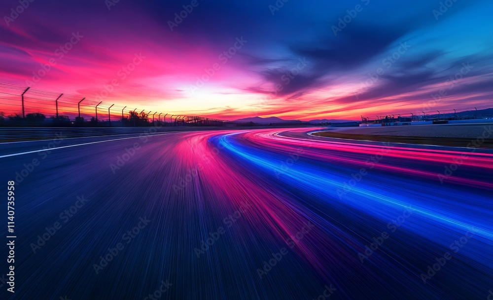 Obraz premium highway at night