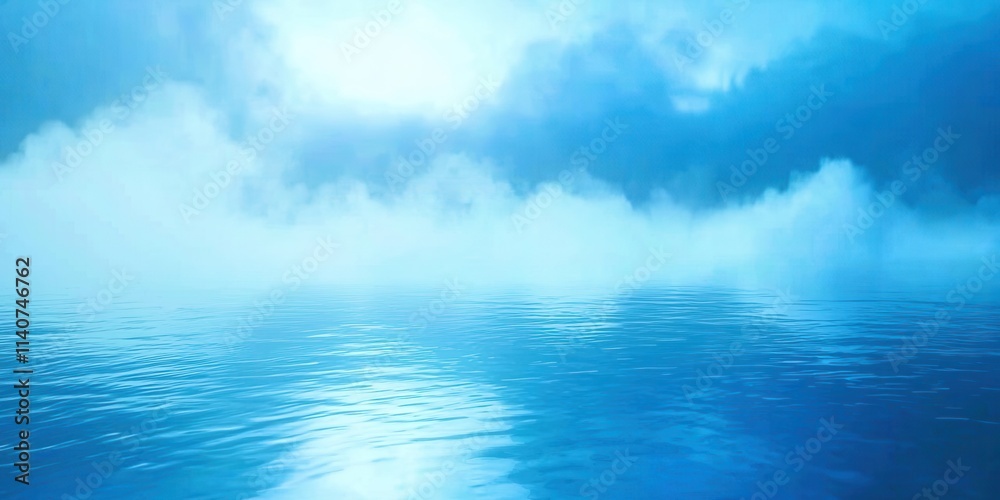 custom made wallpaper toronto digitalBlue ocean with a white cloud in the sky