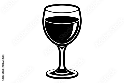 Wine glass silhouette