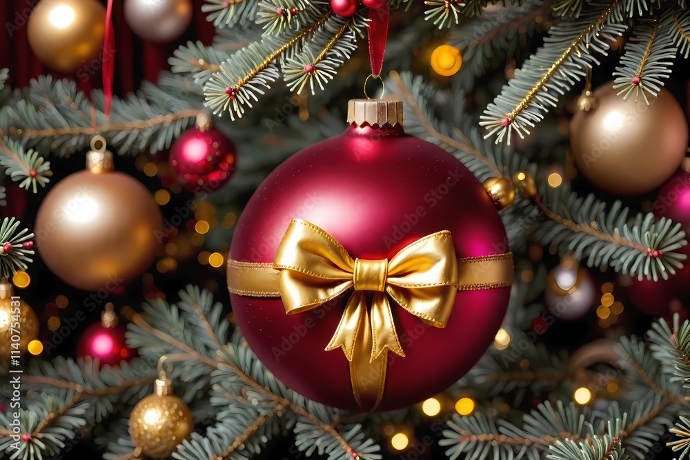christmas tree with baubles christmas tree with baubles