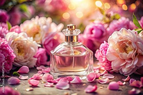 Indulge in Pink Flower Perfume: an elegant, blooming floral fragrance in a delicate luxury bottle.
