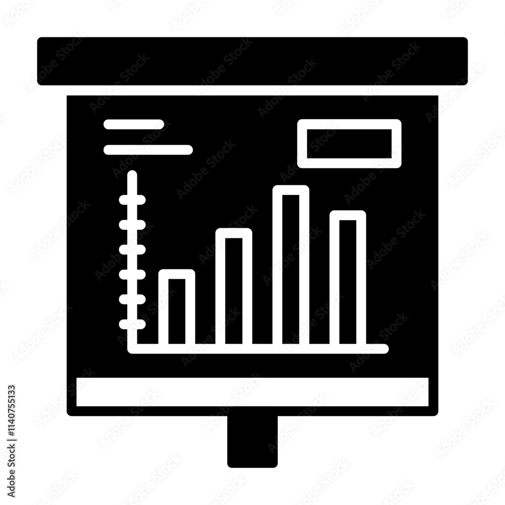 Column Chart Solid Style Icon Column Chart Solid Style Icon