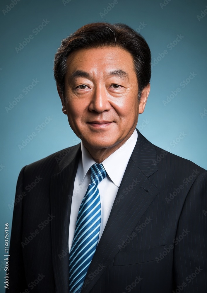 Portrait of a Japanese Businessman in a Suit Portrait of a Japanese Businessman in a Suit