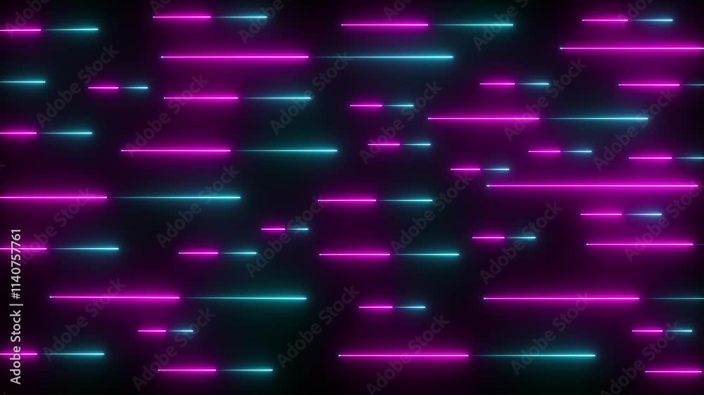 Neon lines seamless pattern motion background . abstract colorful dynamic mix pattern line animation background.
