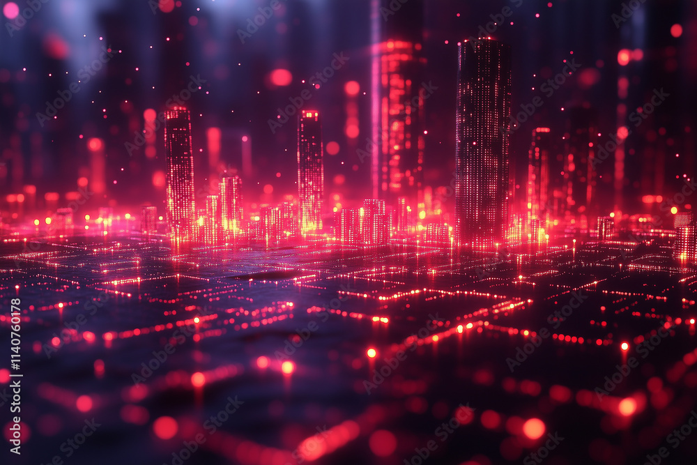 Futuristic financial graphs and market analytics Futuristic financial graphs and market analytics