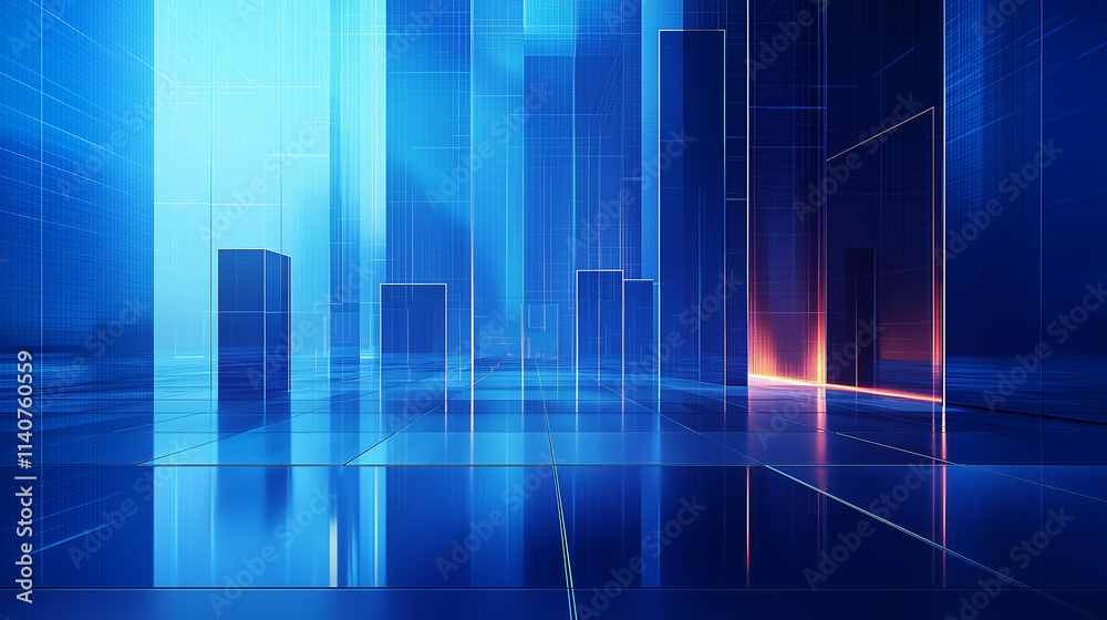 Futuristic financial abstract background