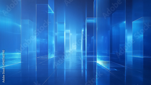 Obraz na płótnie Futuristic financial abstract background w salonie