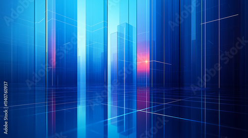 Obraz na płótnie Futuristic financial abstract background w salonie
