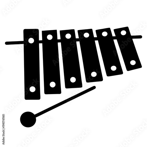black and white xylophone