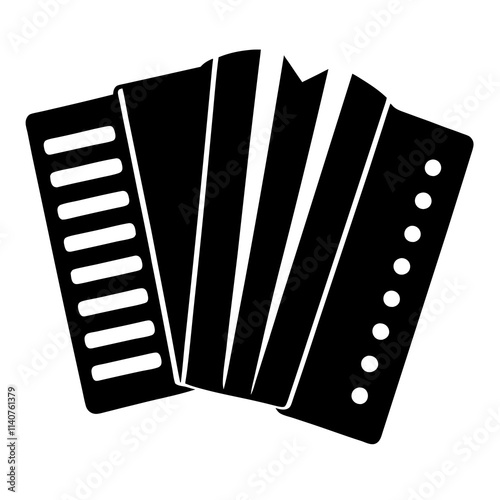 accordion isolated on white