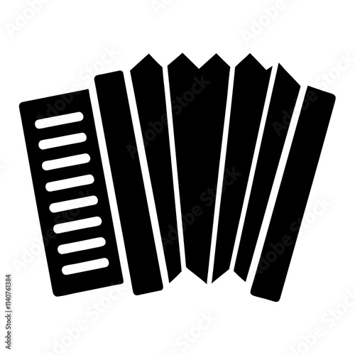 accordion isolated on white