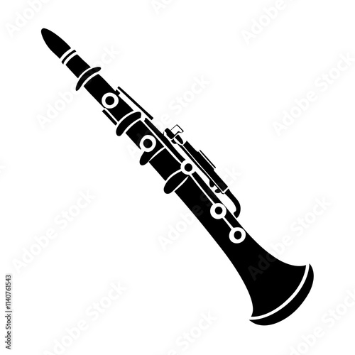 clarinet isolated on white background