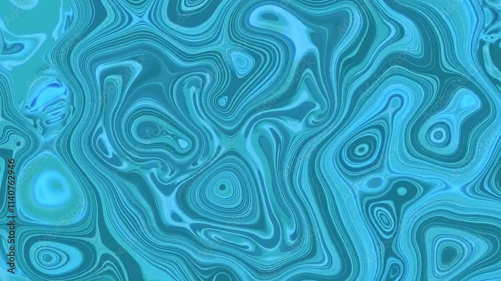 Abstract background with light blue silky wave motion. Fire liquid animation pattern loop Abstract background with light blue silky wave motion. Fire liquid animation pattern loop