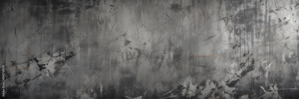 Naklejka premium Distressed grunge wallpaper texture with scratches and grey color, scratched backdrop, gray texture, urban grunge