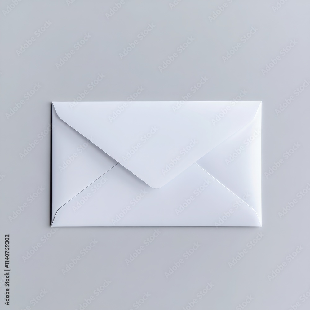 A formal business envelope with a clean, professional look and a subtle embossed logo on a white background A formal business envelope with a clean, professional look and a subtle embossed logo on a white background
