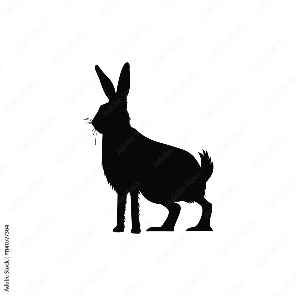 Naklejka premium donkey silhouette vector